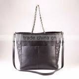 5154-New Arrival Design High End Logo Embroidery Soft Leather Tote Bags thumbnail-3