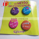 Fashion Metal Tin Photo Badge, High Quality Tin Star Badges