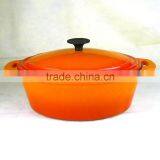 Big Cast Iron Casserole With Two Handles