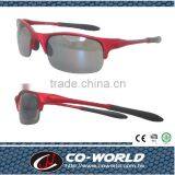 Red Half Frame Sports Glasses, Comfortable Black Gloves, Any Movement Are Applicable thumbnail-1