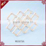 Mini Wine Rack Refrigerator Wine Holder Rubber Wood Wine Rack WK5079 thumbnail-2