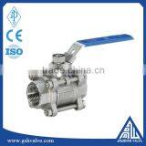 Stainless Steel 304/316L 3pc Inter Thread Ball Valve thumbnail-2