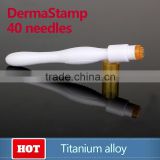 Stretch Marks Derma Roller DRS 40 Micro Needle Derma Roller Stamp 40 Needles Facial Microneedle Roller System Therapy Derma Rolling System Seal Needle Beauty Equipment 0.25mm