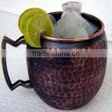 Worlds No 1 Customized Pure Solid Copper Metal Moscow Mule Mug Tableware Drinkware Cocktail Mixology Barrel Shape Dutch Style thumbnail-4