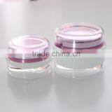 15g/30g/50g/100g/200g Double Transparent Circular Acrylic Cream Bottle