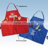 Wholesale Personalized Big BBQ Kitchen Apron With Three Roomy Pockets thumbnail-1