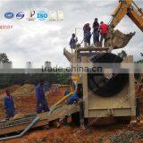 Mobile Alluvial Gold Sand Ore Washing Trommel Screen for Ghana thumbnail-5