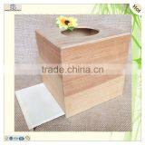 Carved Hinged Mdf Pine Paulownia Wood Tissue Box thumbnail-5