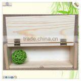 Natural Pine Plywood Poplar Wooden Tea Bag Box thumbnail-2