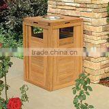 Arlau Outdoor Park Wood Garbage Bin thumbnail-3