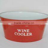Egg Shaped Basin Ice Tray Bucket Enamelware Home Gardening Ice Basin Shelf Holder thumbnail-1