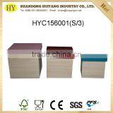 FSC Custom Natural Wooden Shoe Box With Color Painted Lid thumbnail-1