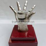 Metal Hand Fancy Candle Holder Sculpture thumbnail-1