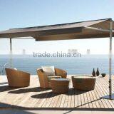 Outdoor UV Protecting Beach Parasol With Iron Tilt thumbnail-1