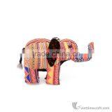 Hand Embroidery Keychains From Sapa Vietnam, Fabric Embroidery Stuffed Live Animals, Mini Stuffed Elephant Souvenir thumbnail-3