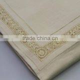 100% Cotton Plain Hemstitched Table Napkins, Set of 6 thumbnail-2