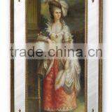 FA-021G-01 Antique Rectange Frame Hand-painted Oil Paintings for Decor thumbnail-1