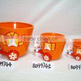 Rabbit Ceramic Flower Pot thumbnail-1