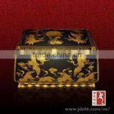 Rectangle Style Oddiyana Glazed Gold Crane Ceramic Wholesale Urns in Sale Made in China thumbnail-1