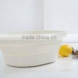 Silicone Folding Pots Vegetables Wash Basin Foldable Bowl Camping Tools thumbnail-3