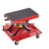 Motorcycle Center Jack Scissor Lift 1100LB Garage Shop Support Stand With a Pan thumbnail-1