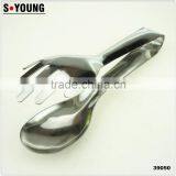 39050 Stainless Steel Kitchen Tongs BBQ Grill Food Salad Tongs Fork Tongs thumbnail-1