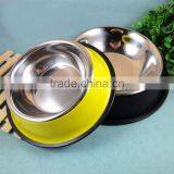 Colourful Stainless Steel Dog/cat Bowl Dog Water Bowl Dia Size:16/18/22/26/30/34/36cm thumbnail-1