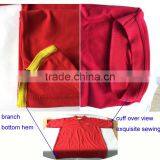 Embroidred LOGO 3pcs Transparent Front Fly Buttons 50% Polyester 50% Cotton Red T Shirt thumbnail-4