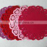 2016 Colorful Round Cup Polyester Coasters Custom Fabric Mats thumbnail-1