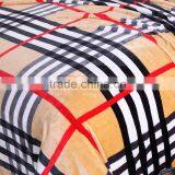 2016 Hot Selling Printed Striped Plaid Flannel Fleece Throw Blanket Made in China thumbnail-3