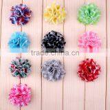 Fabric and Mesh Flower Clip for Kids Hair Accessories thumbnail-4