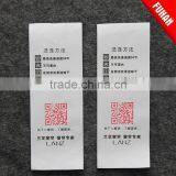 Customized Printed Satin Wash Care Label For Clothing thumbnail-2