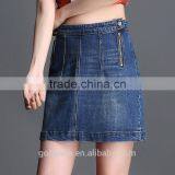 High Quality Elastic Skirt Women Plus Size Denim Skirt thumbnail-3