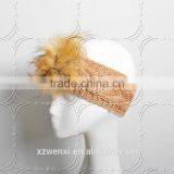 2015 Europe Style Knitting Faux Fur Lady Head Decorative Hat Faux Fur Cap for Woman thumbnail-3