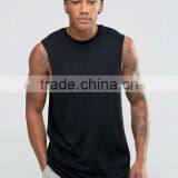 Best Price High Quality New Design Summer Cool Custom Black Gym Wear Comfortable Cotton Polyester Casual Men's Sport Tank Tops thumbnail-1