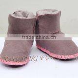 CX-SHOES-06C Genuine Sheared Sheep Skin Leather Funny Baby Shoes thumbnail-1