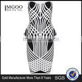 MGOO 2015 OEM Services Two Sets Women Dress White Black Slim Fitting Wholesale Strapless OL Sexy Dress H1108 thumbnail-3