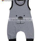 Newborn Baby Clothes Custom Cotton Sleeveless Smocked Baby Romper Cute Kids Clothing thumbnail-1