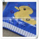 Cute Cartoon Duck Pattern Kids Knit Vest Baby Kids Sleeveless Sweater thumbnail-3