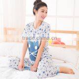 100%cotton Fashional Design High Quality Summer Pajamas for Girls thumbnail-2