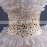 Apricot Strapless Short Mini Evening Dress thumbnail-6