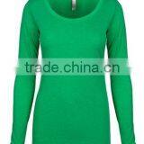 Next Level Apparel Ladies' Tri-Blend Long Sleeve Scoop Tee - Made From Polyester, Cotton and Rayon Jersey. Comes With Your Logo. thumbnail-5