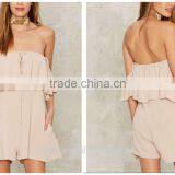 New Design Off-the-Shoulder Sexy Women Romper Short Sleeves Jumpsuite thumbnail-1