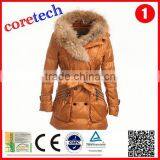 New Design Fashion Big Fur Down Jacket Factory thumbnail-2