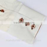 High Bandcollar Button Down Men Shirt Dress Shirt Causal Shirt thumbnail-3