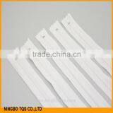 High Quality No.#3 20 cm Auto Lock Close End White Nylon Zipper thumbnail-6