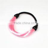 Chemical Fiber Hair Ties Round Light Pink Colorful Elastic Hair Bands thumbnail-1