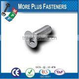 Made in Taiwan Machine Screw ISO 7046 Philips Flat Head Countersunk Stainless Steel and Carbon Steel Zinc Plated thumbnail-4