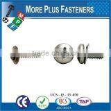 Taiwan M3.9-1.4 x 9.5mm Phillips Drive Pan Head Grade A2 Type C Point Stainless Steel Sheet Metal Screw Tapping M3 M12 With Hex thumbnail-5