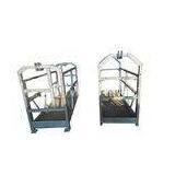 Safe Swing Stage Scaffold ZLP500 With 30 KN Safety Lock For Cleaning 2 Sections * 2m